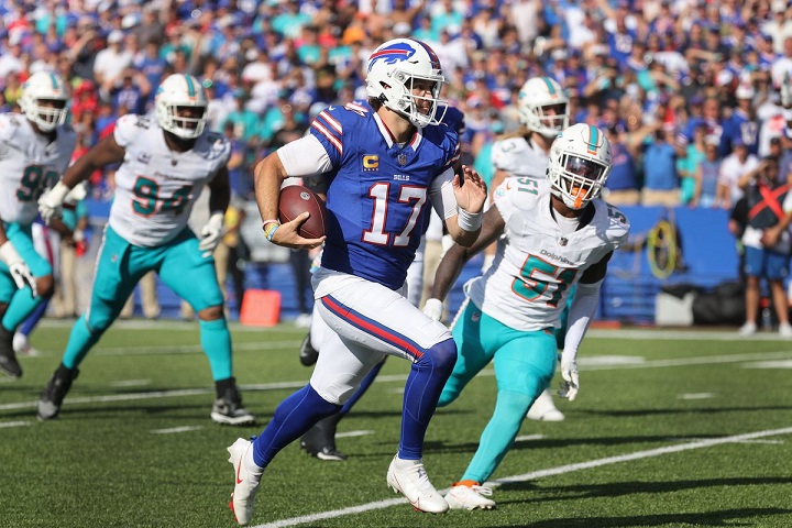 Buffalo Bills vencieron a Miami Dolphins y subieron al primer lugar de la Liga Americana